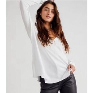 Free People Jaycee V-Neck Top